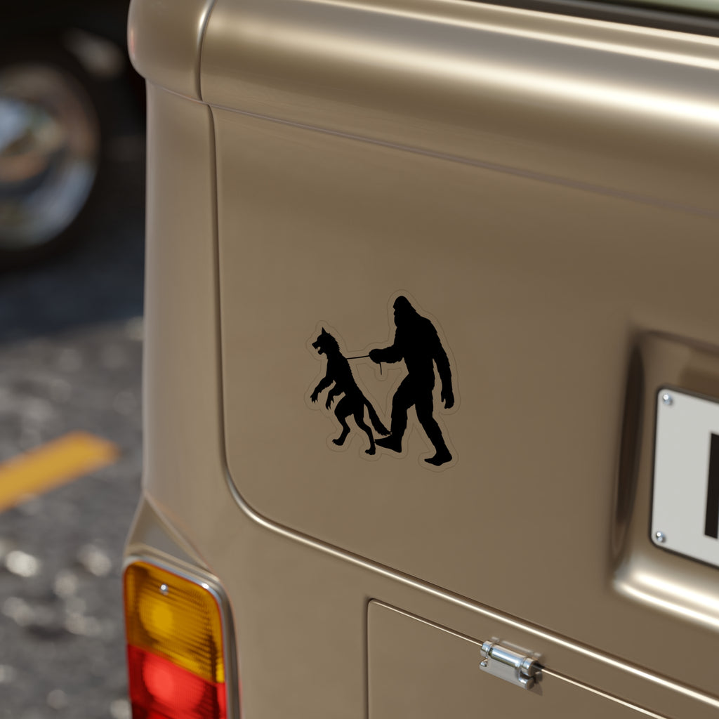 Sasquatch Dogman Outdoor Sticker, Die-Cut Bigfoot Decal for Cars, Water Bottles, Yeti Lovers, Gifts for Nature Enthusiasts, Hiking Decor