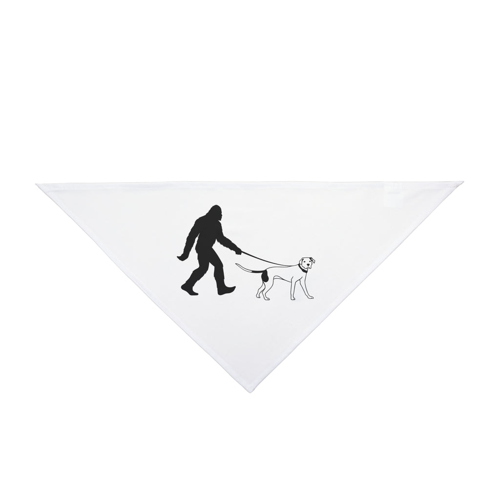 Sasquatch Dog Walker Pet Bandana, Outdoor Dog Accessory, Funny Pet Gift, Camping Dog Wear, Sasquatch Lover Bandana