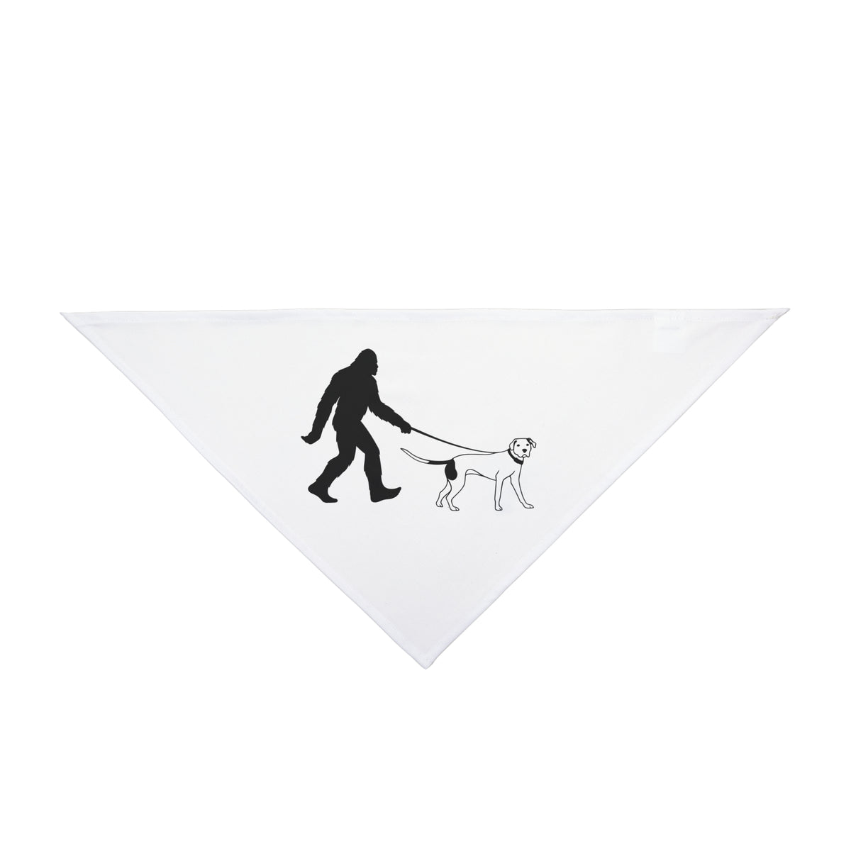 Sasquatch Dog Walker Pet Bandana, Outdoor Dog Accessory, Funny Pet Gift, Camping Dog Wear, Sasquatch Lover Bandana