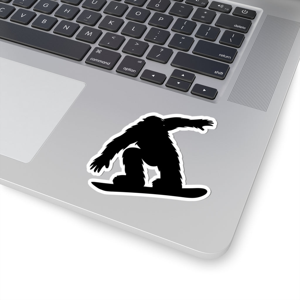 Snowboarding Yeti Stickers | Fun Winter Decor, Laptop Accessories, Room Decor, Gift for Skiers, Outdoor Enthusiasts