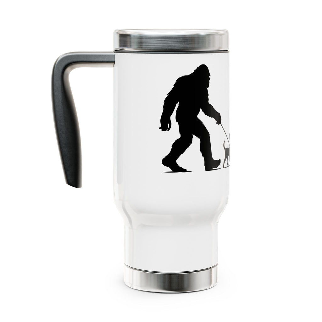 Sasquatch Chihuahua Travel Mug, Perfect for Dog Lovers, Outdoors, Hiking Gift, Camping Accessory, 14oz Stainless Steel Insulated Cup