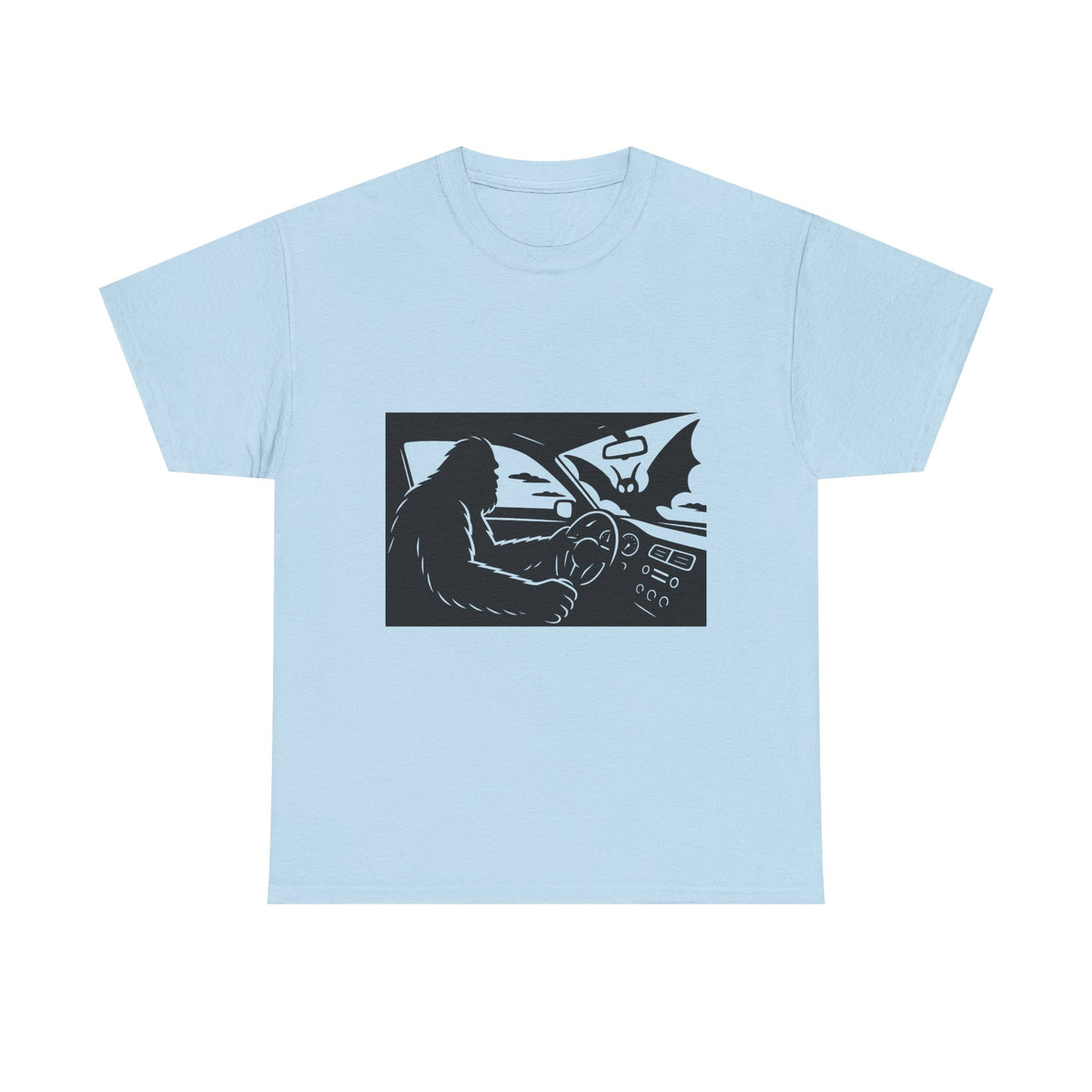 Sasquatch Meets Mothman Unisex Shirt, Gift for Cryptid Lovers