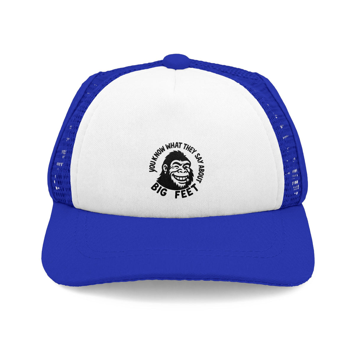 For Pets - Bigfoot Rizz Pet Trucker Hat | Retro Sasquatch graphic foam cap