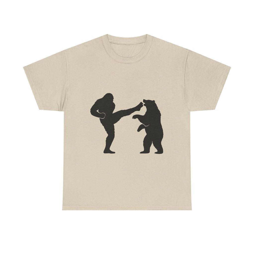 Sasquatch Grizzly Kick Tee, Unisex Heavy Cotton T-shirt, Fun Graphic T-shirt, Nature Lover Gift, Outdoor Adventure Apparel, Great for [...]