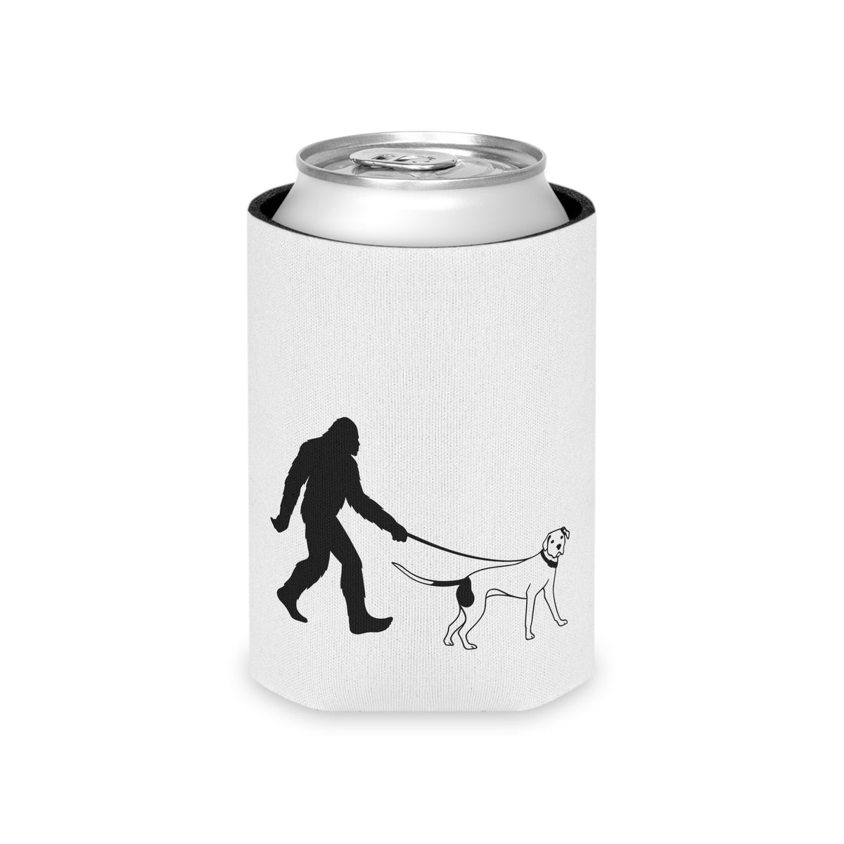 Sasquatch Dog Walk Can Cooler, Funny Drink Sleeve for Dog Lovers, Unique Gift for Outdoor Enthusiasts, Party Accessory, BBQ Must-Have