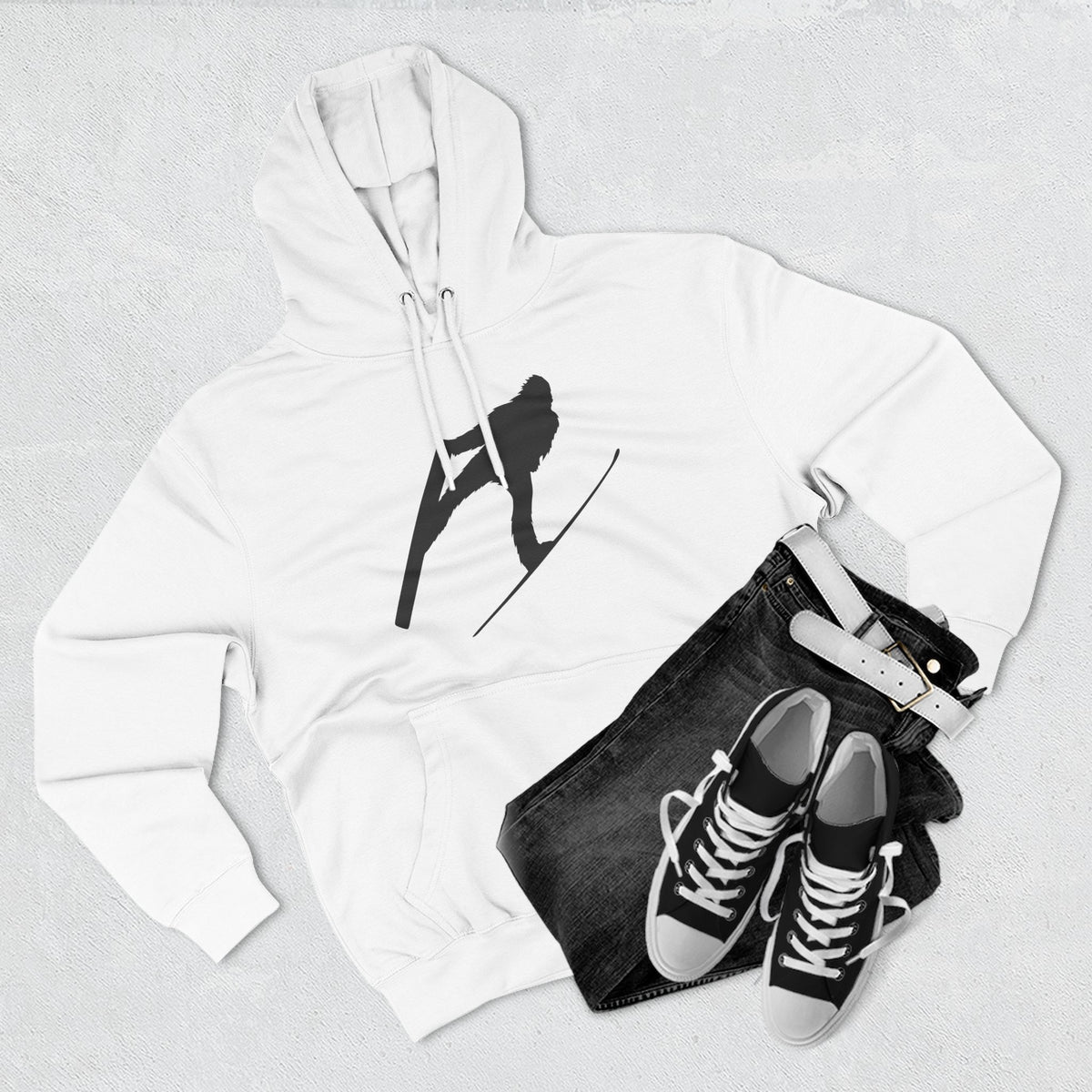 Ski-Squatch Fleece Hoodie