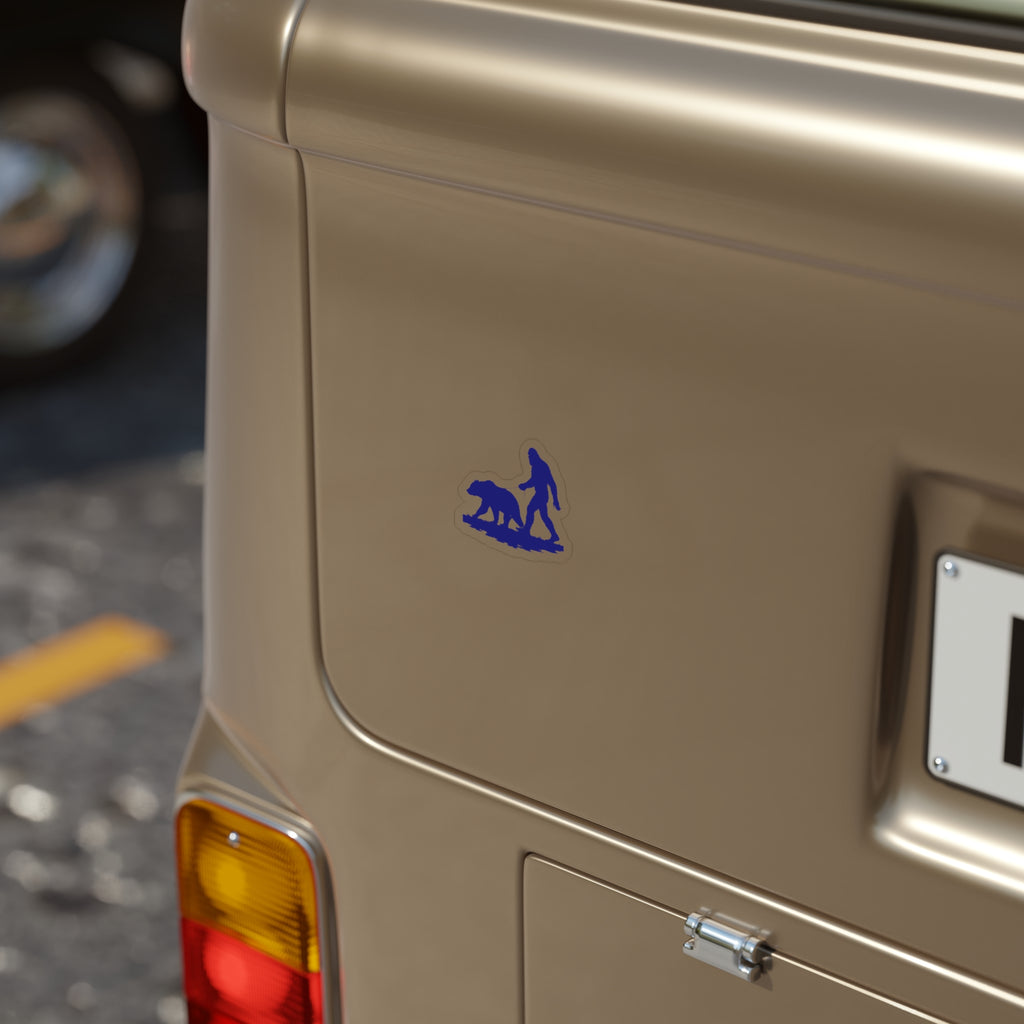 Bigfoot Blue Bear Sticker Die-Cut Outdoor Sticker