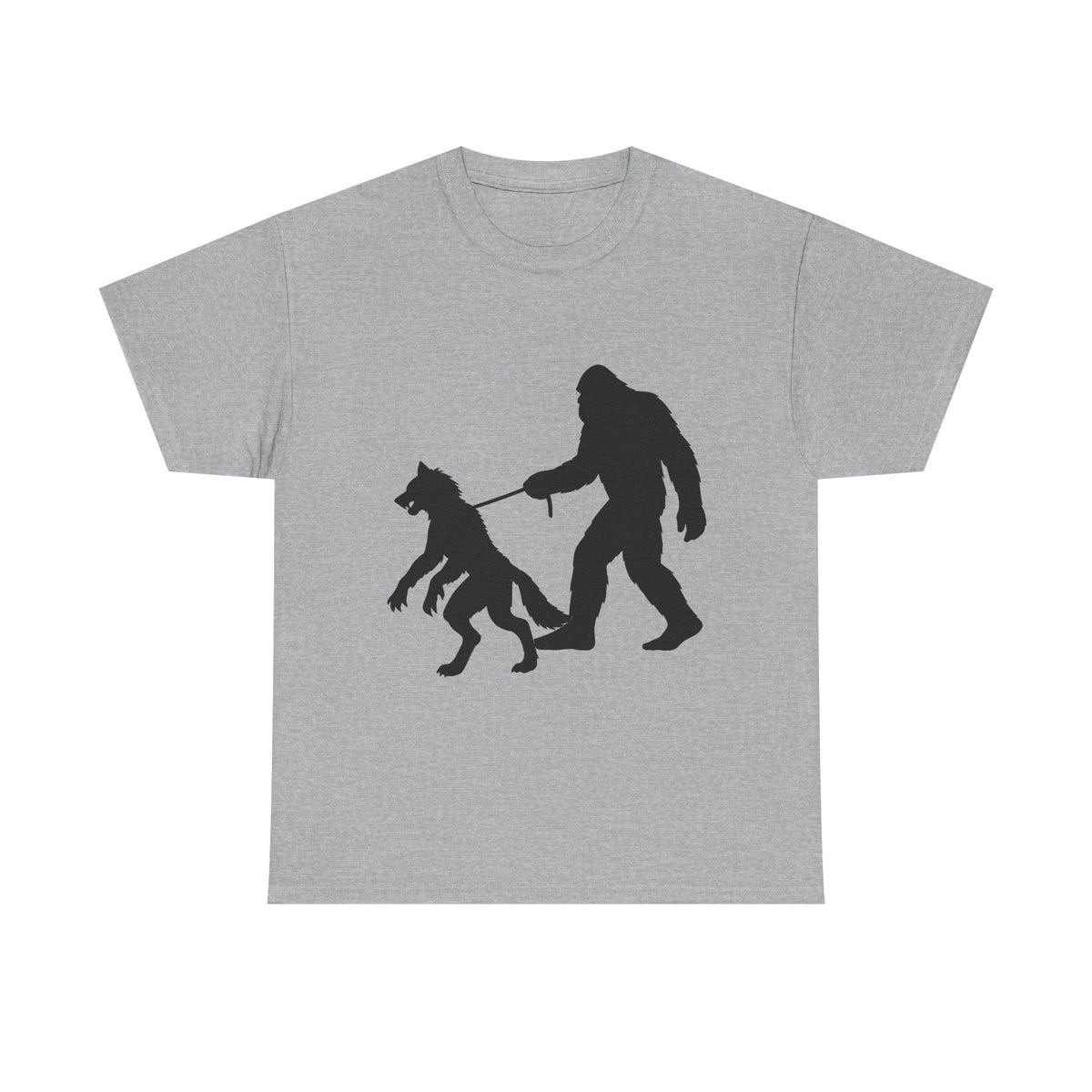 Bigfoot Walking Dogman Unisex Tee,  Sasquatch Fan Apparel