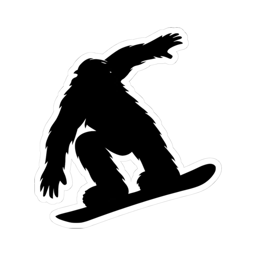 Snowboarding Yeti Stickers | Fun Winter Decor, Laptop Accessories, Room Decor, Gift for Skiers, Outdoor Enthusiasts