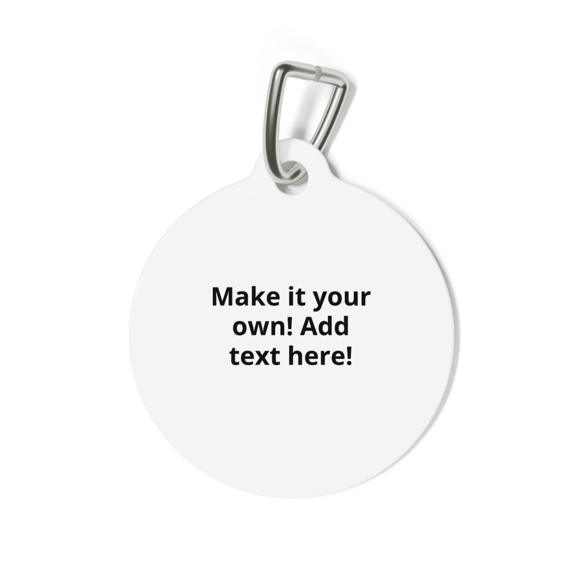 Bigfoot Walking Australian Shepherd Dog Pet Tag | Sasquatch Paw Print Silhouette ID Tag