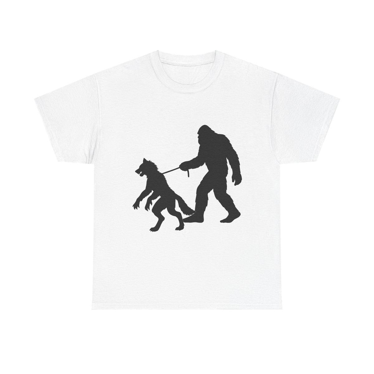 Bigfoot Walking Dogman Unisex Tee,  Sasquatch Fan Apparel