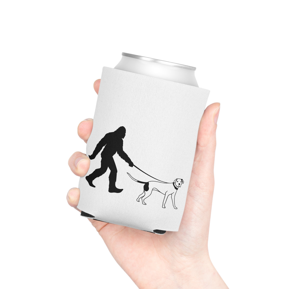 Sasquatch Dog Walk Can Cooler, Funny Drink Sleeve for Dog Lovers, Unique Gift for Outdoor Enthusiasts, Party Accessory, BBQ Must-Have