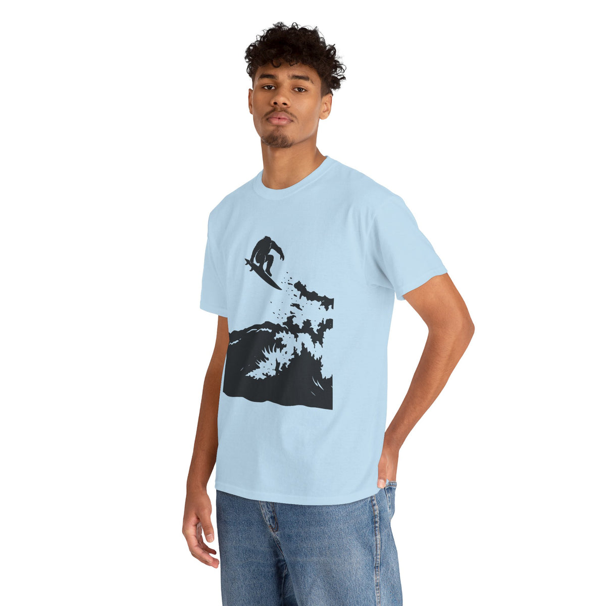 Surfing Sasquatch Big Air Unisex Tee - Perfect Gift for Surfers