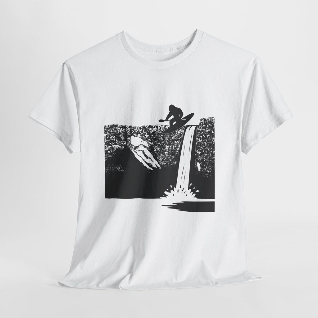 Send It Sasquatch Unisex Heavy Cotton Tee, kayak t-shirt, outdoorsman wear
