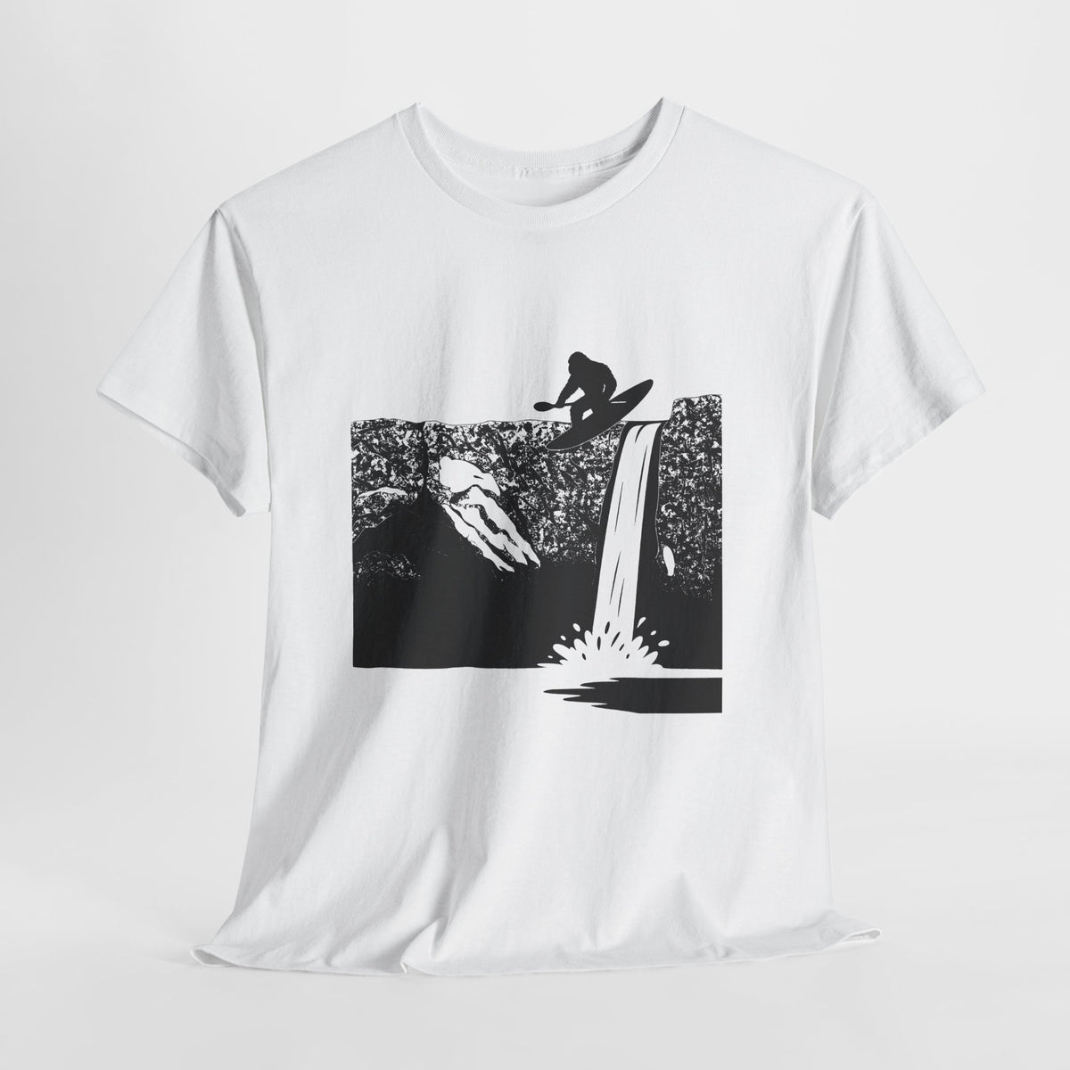 Send It Sasquatch Unisex Heavy Cotton Tee, kayak t-shirt, outdoorsman wear