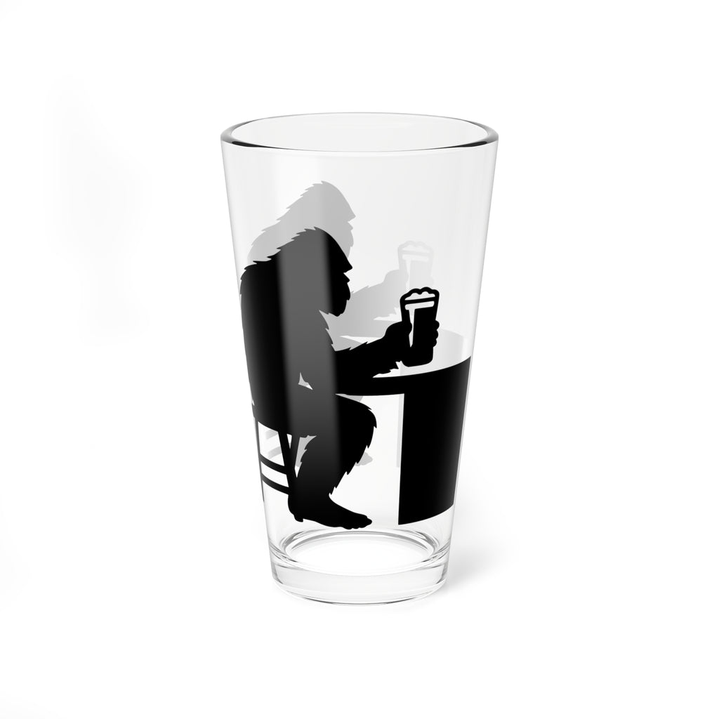 Bigfoot Beer Stylish 16oz Mixing Glass with Unique Silhouette Design, Perfect for Cocktails, Gifts, Kitchen Decor, Home Bar, Housewarming