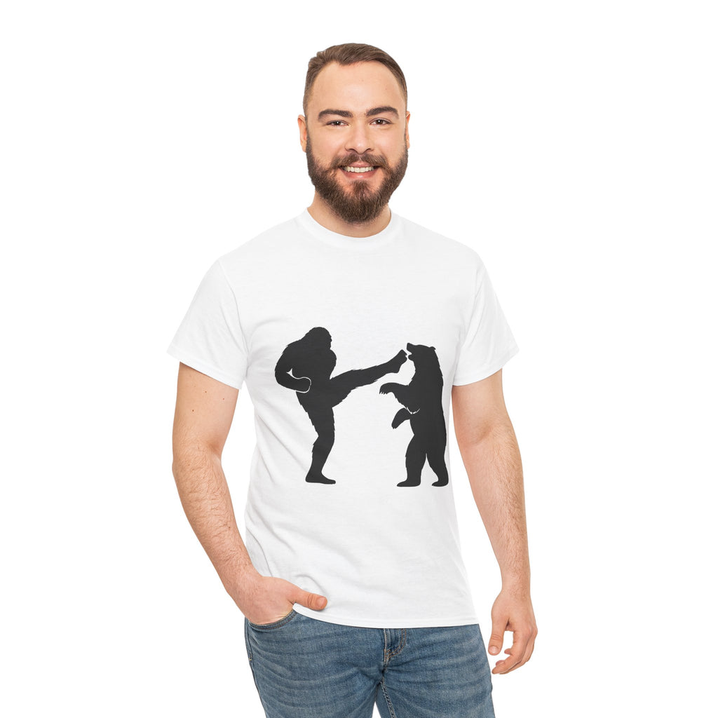 Sasquatch Grizzly Kick Tee, Unisex Heavy Cotton T-shirt, Fun Graphic T-shirt, Nature Lover Gift, Outdoor Adventure Apparel, Great for [...]