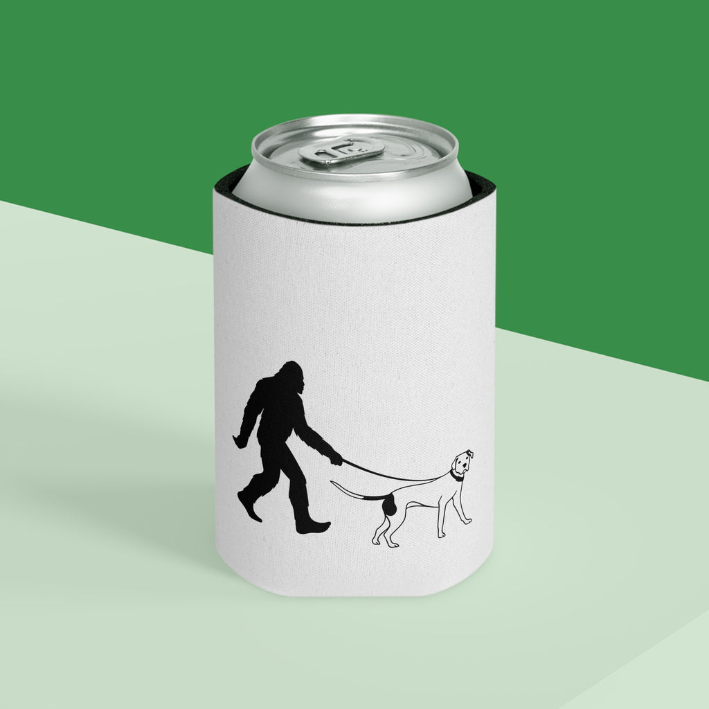 Sasquatch Dog Walk Can Cooler, Funny Drink Sleeve for Dog Lovers, Unique Gift for Outdoor Enthusiasts, Party Accessory, BBQ Must-Have
