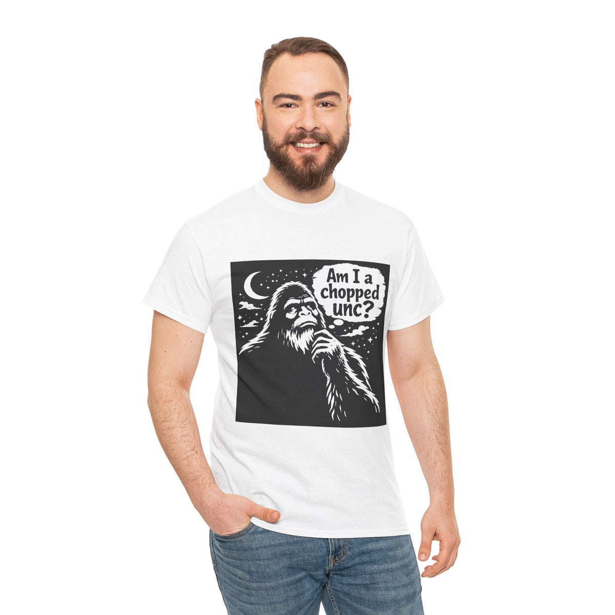 Chopped Unc Sasquatch tee | Vintage Astral Unicorn Illustration, Graphic Shirt