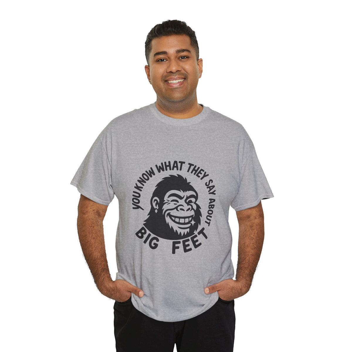 Bigfoot Rizz Tee, Unisex Cotton T-Shirt, Casual Wear, Birthday Present, Joke Shirt