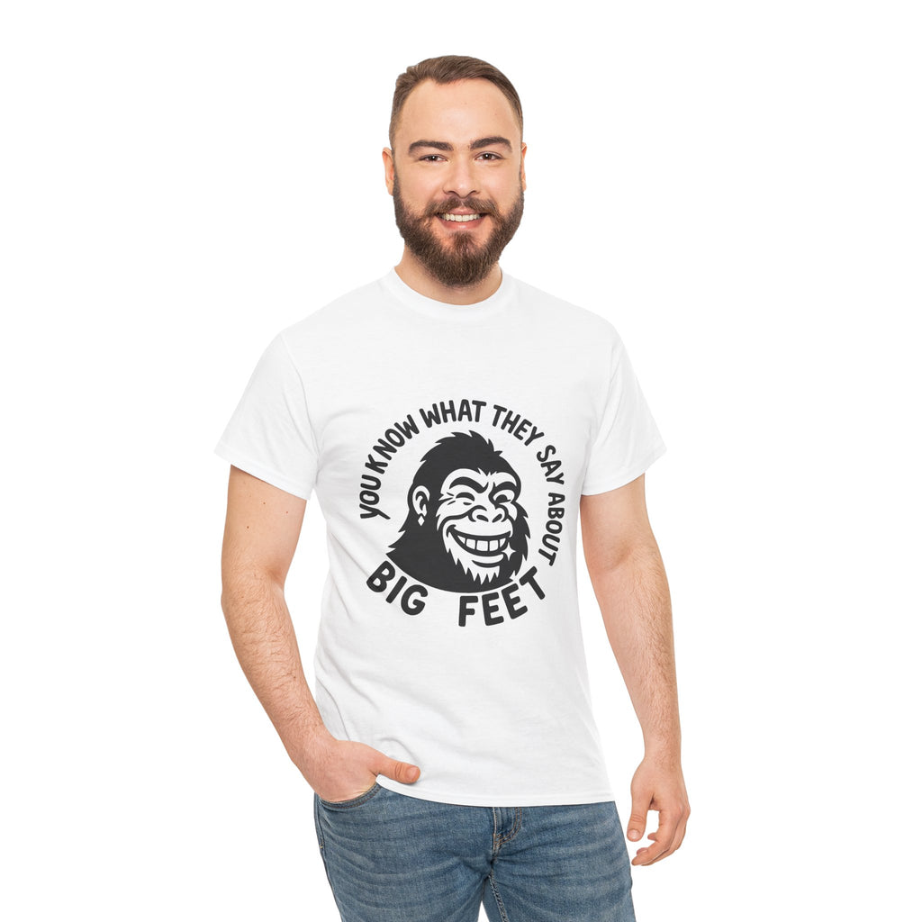 Bigfoot Rizz Tee, Unisex Cotton T-Shirt, Casual Wear, Birthday Present, Joke Shirt