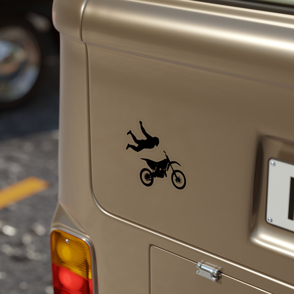 FMX No Handed Superman Sasquatch Die-Cut Outdoor Stickers For Moto Lovers