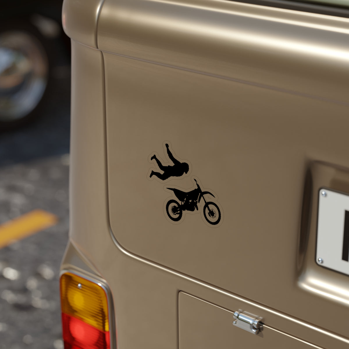 FMX No Handed Superman Sasquatch Die-Cut Outdoor Stickers For Moto Lovers