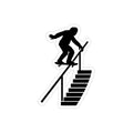 Sasquatch Backside Lipslide Handrail Die-Cut Sticker, Skateboarding Gift, Car Decal