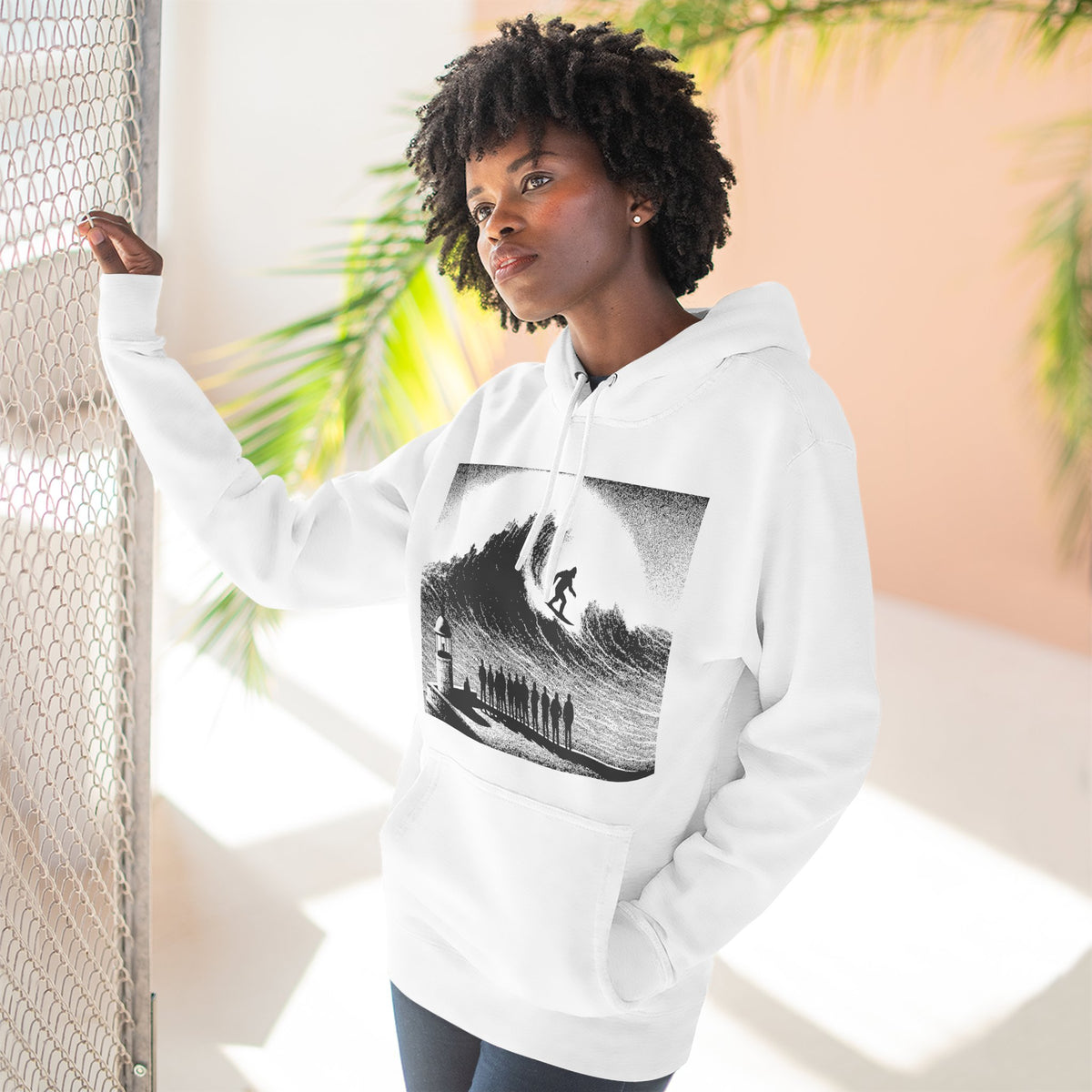 Sasquatch Nazaré Big Wave Surf Hoodie