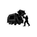 Trashsquatch Sasquatch Transparent Outdoor Stickers featuring Bigfoot, Die-Cut, Funny Vinyl Decal for Cars, Laptops, and More