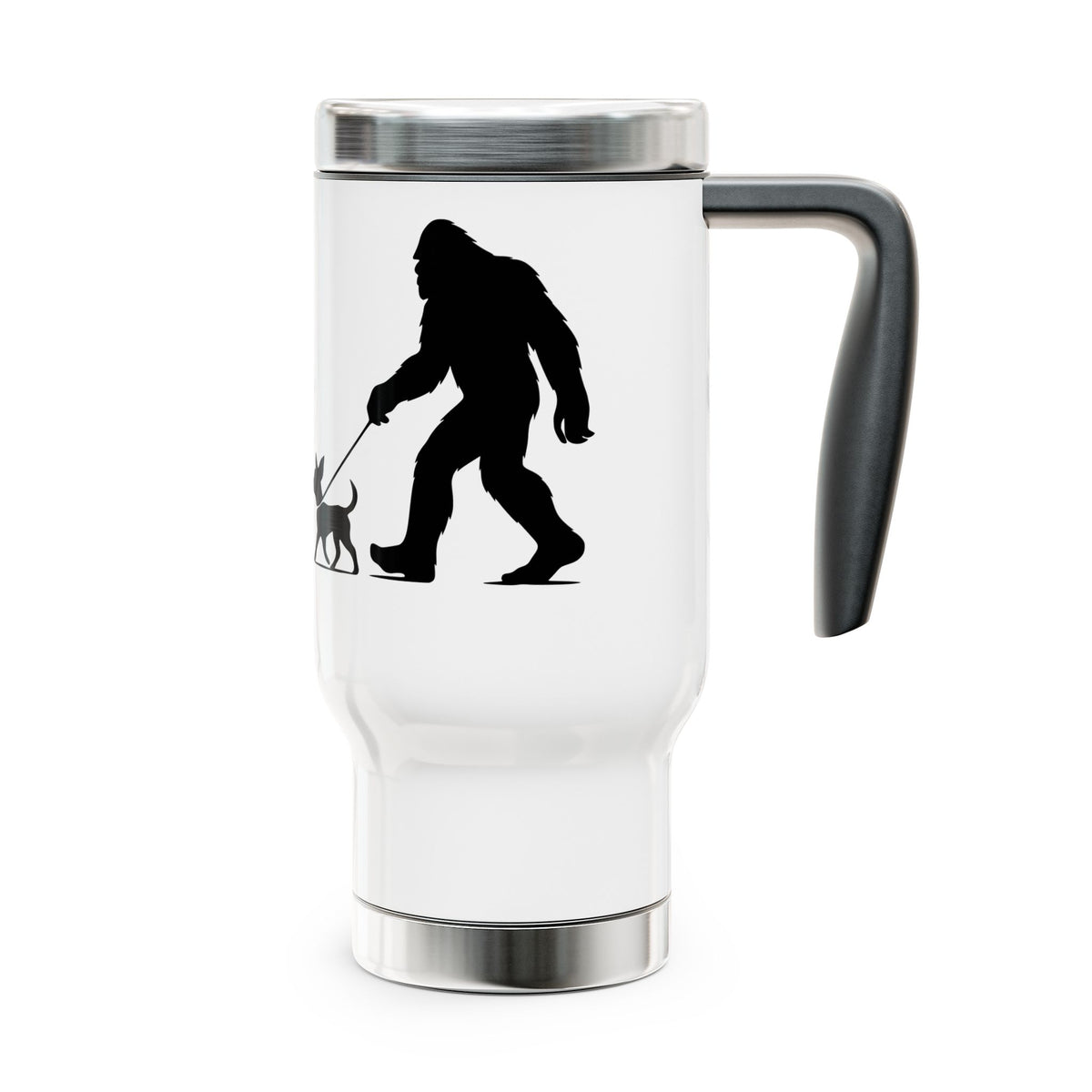 Sasquatch Chihuahua Travel Mug, Perfect for Dog Lovers, Outdoors, Hiking Gift, Camping Accessory, 14oz Stainless Steel Insulated Cup