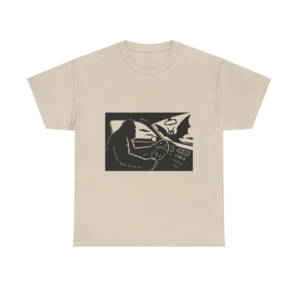 Sasquatch Meets Mothman Unisex Shirt, Gift for Cryptid Lovers