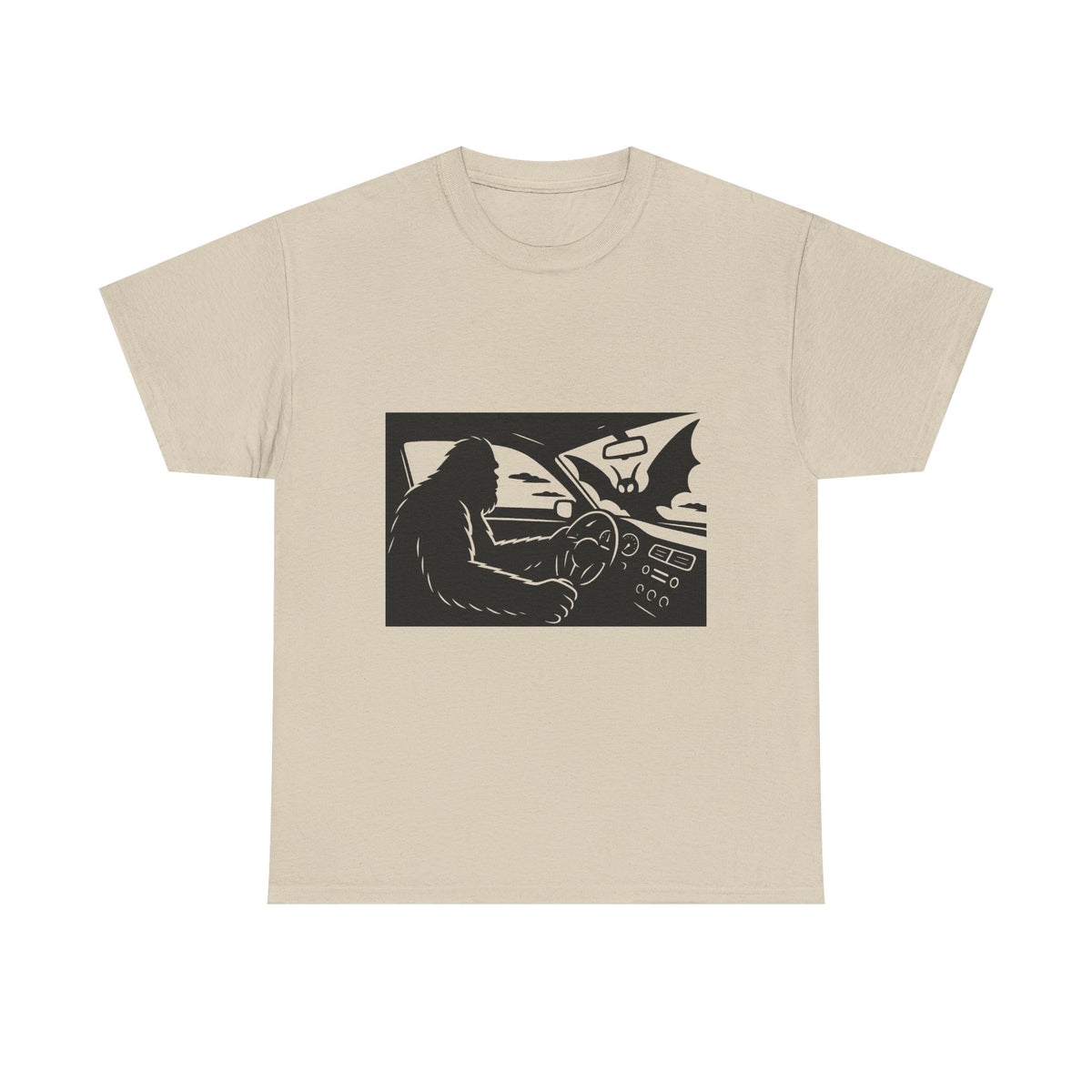 Sasquatch Meets Mothman Unisex Shirt, Gift for Cryptid Lovers