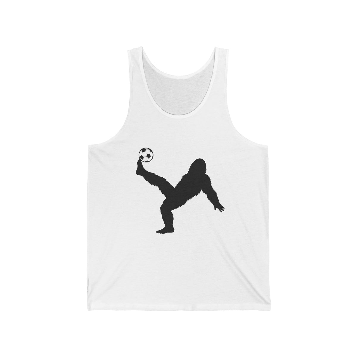 Bigfoot Fútbol Unisex Jersey Tank | Funny Summer Tee, Gift for Soccer Fans, Humorous Sports Apparel, Unique Casual Wear