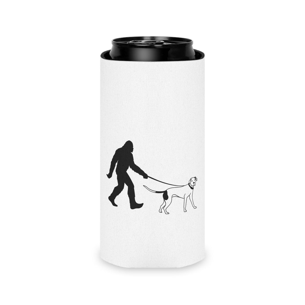 Sasquatch Dog Walk Can Cooler, Funny Drink Sleeve for Dog Lovers, Unique Gift for Outdoor Enthusiasts, Party Accessory, BBQ Must-Have