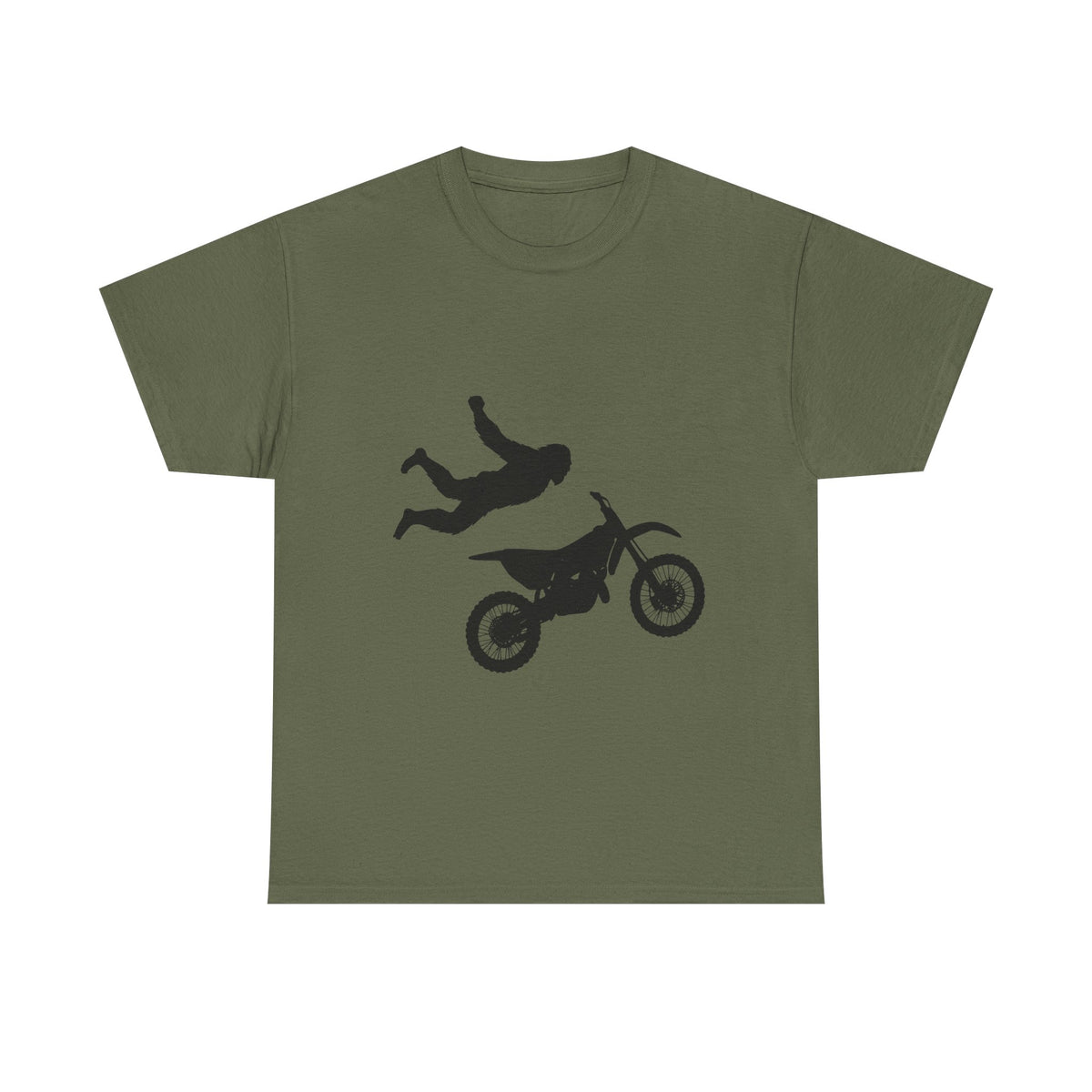FMX No Handed Superman Sasquatch Unisex Heavy Cotton T-Shirt, Tee for Moto Enthusiasts