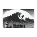 Nazaré Sasquatch Big Wave Surf Adventure Car Magnets | Surf Decor, Gift for Surfers, Outdoor Enthusiast, Summer Car Decor