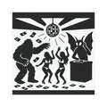 Bigfoot and Mothman In The Club Car Magnet, Funny Car Decor, Cryptid Lover Gift, Unique Auto Accessory, Dance Party Magnet