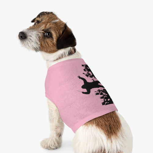 Bigfoot Conducting Dogman Orchestra Silhouette Pet Tank Top | Cryptid Dog Shirt, Gothic Puppy Tee