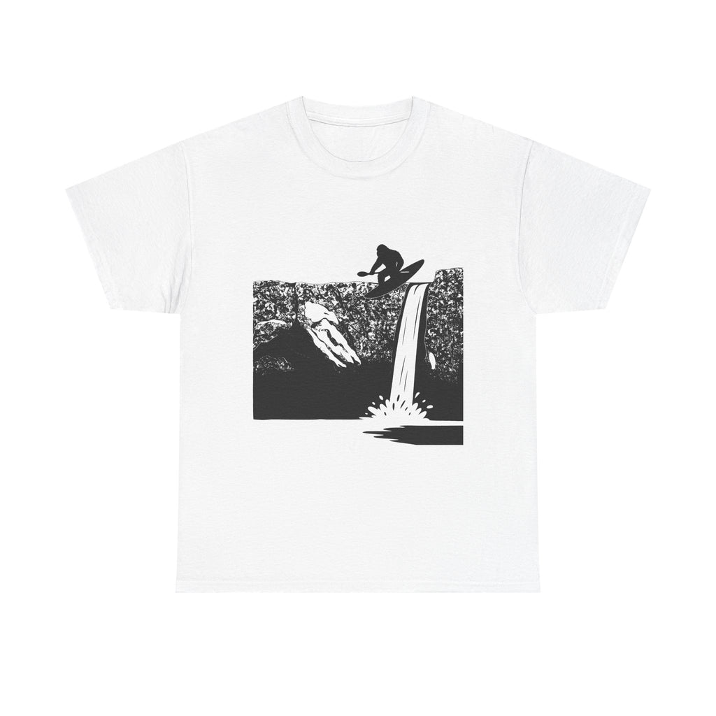 Send It Sasquatch Unisex Heavy Cotton Tee, kayak t-shirt, outdoorsman wear