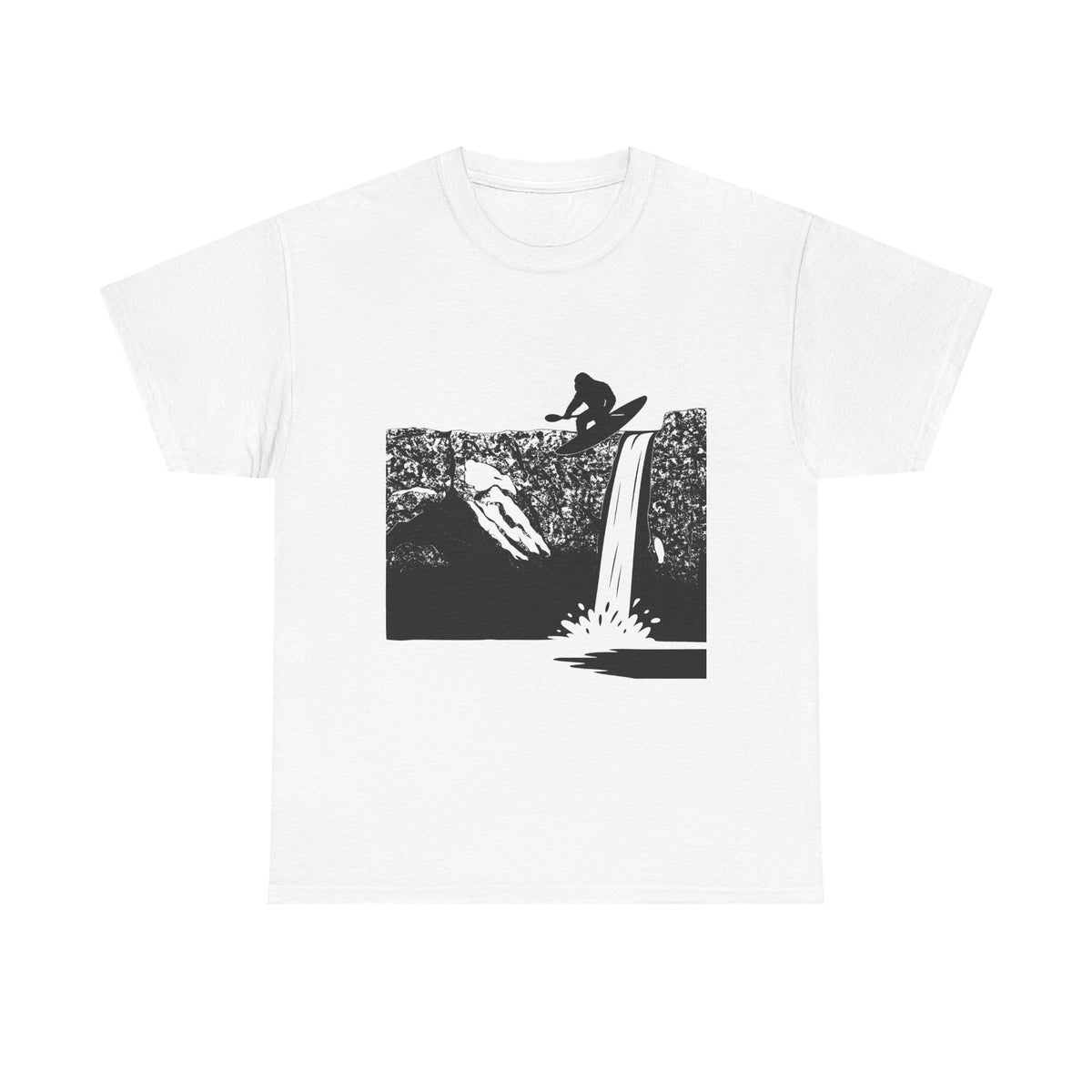 Send It Sasquatch Unisex Heavy Cotton Tee, kayak t-shirt, outdoorsman wear