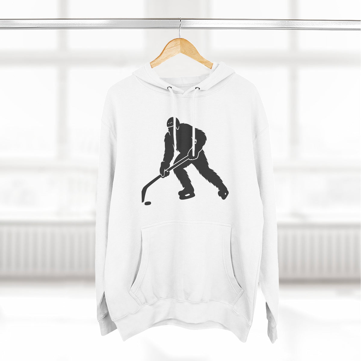 Hockey Sasquatch Fleece Hoodie