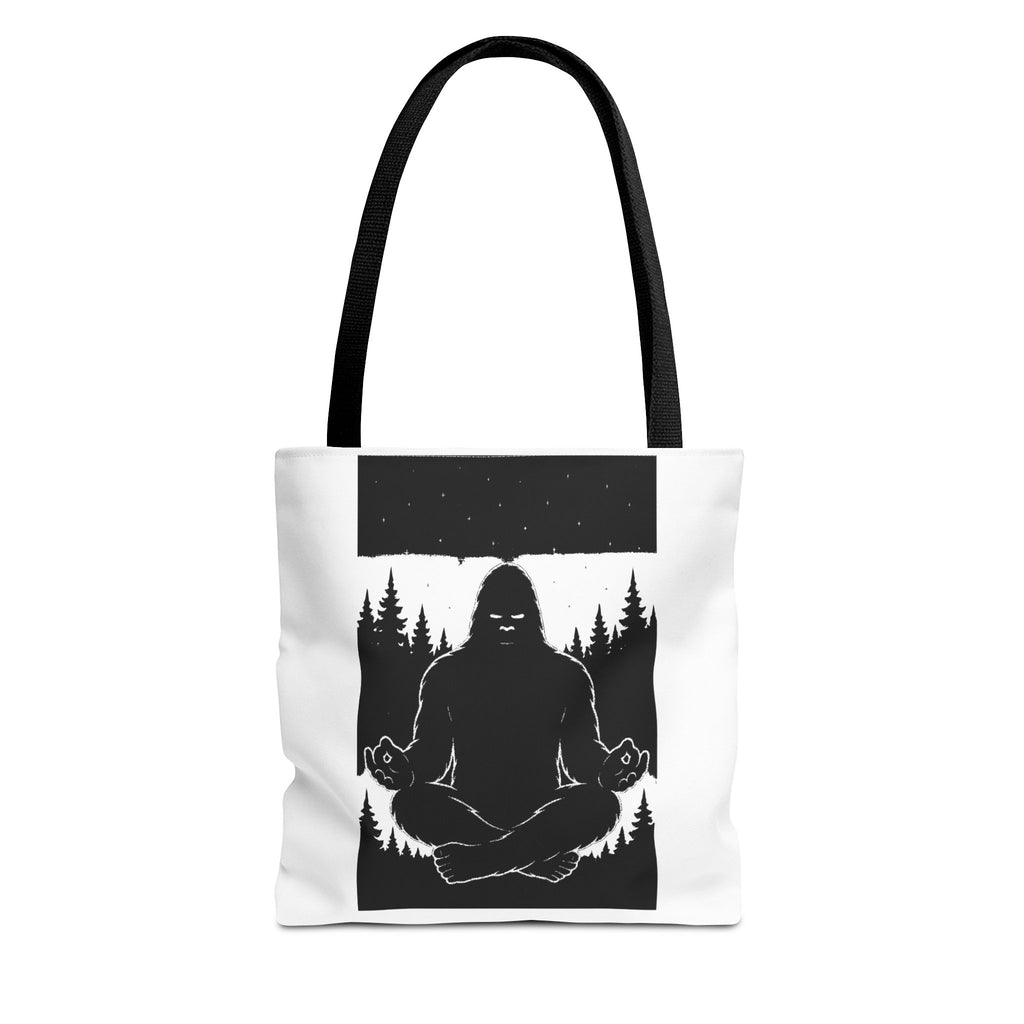 Mystical Sasquatch Tote Bag, Outdoor Adventure, Eco-Friendly Sac, Gift for Nature Lovers, Yoga Enthusiasts, Unique Design