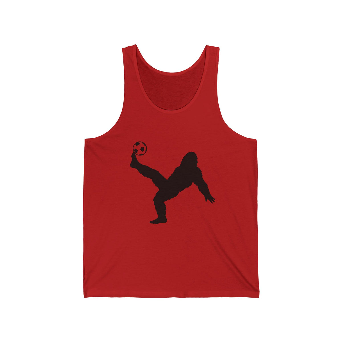 Bigfoot Fútbol Unisex Jersey Tank | Funny Summer Tee, Gift for Soccer Fans, Humorous Sports Apparel, Unique Casual Wear