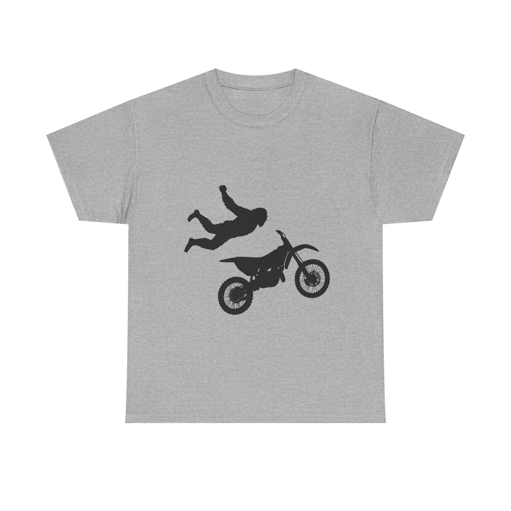 FMX No Handed Superman Sasquatch Unisex Heavy Cotton T-Shirt, Tee for Moto Enthusiasts