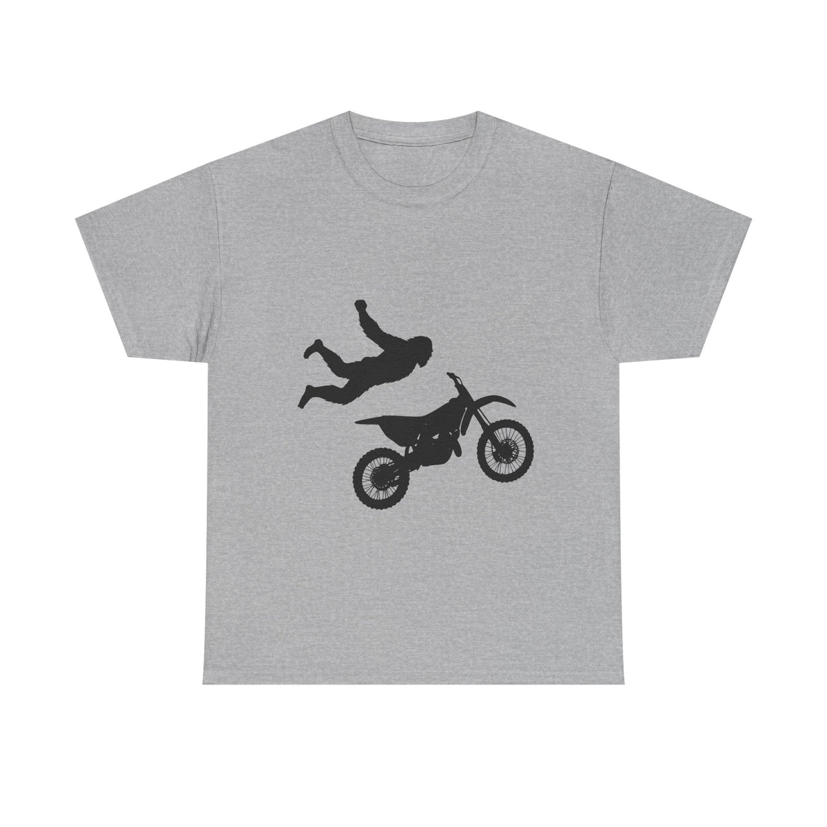 FMX No Handed Superman Sasquatch Unisex Heavy Cotton T-Shirt, Tee for Moto Enthusiasts