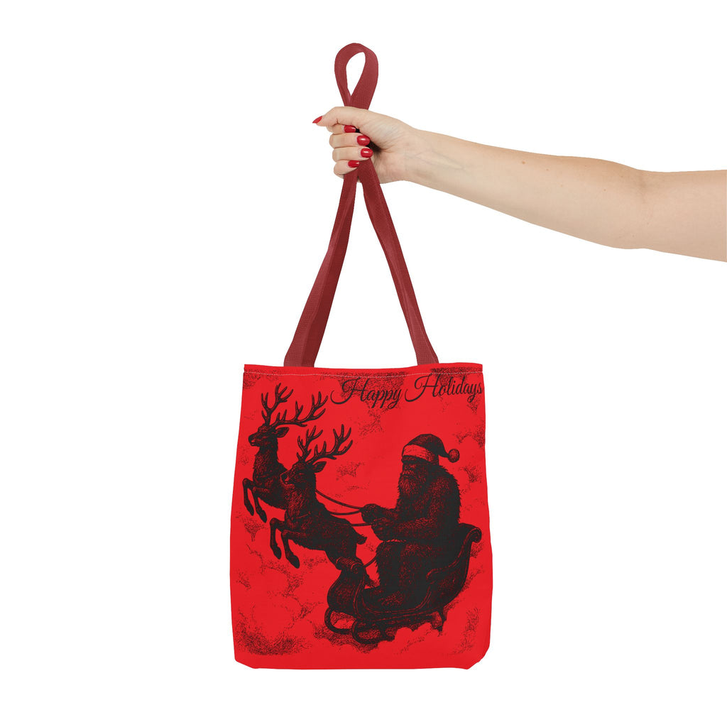 Sasquatch Santa "Cryptid Christmas" Tote Bag | Christmas Holiday Print