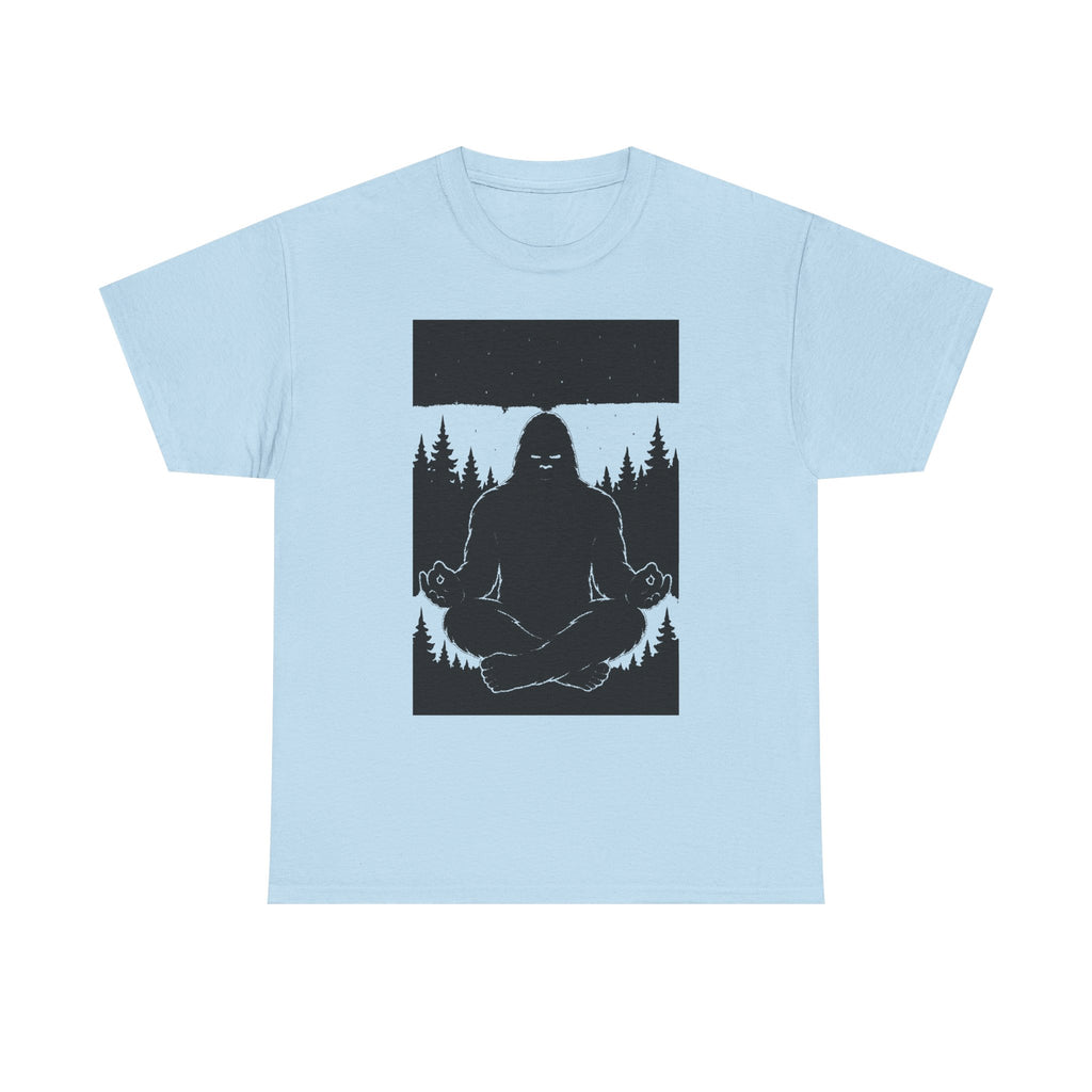 Bigfoot Meditating Tee, Unisex Heavy Cotton Tee, Nature Lovers Shirt, Gift for Outdoor Enthusiasts, Wilderness Exploration Wear, [...]
