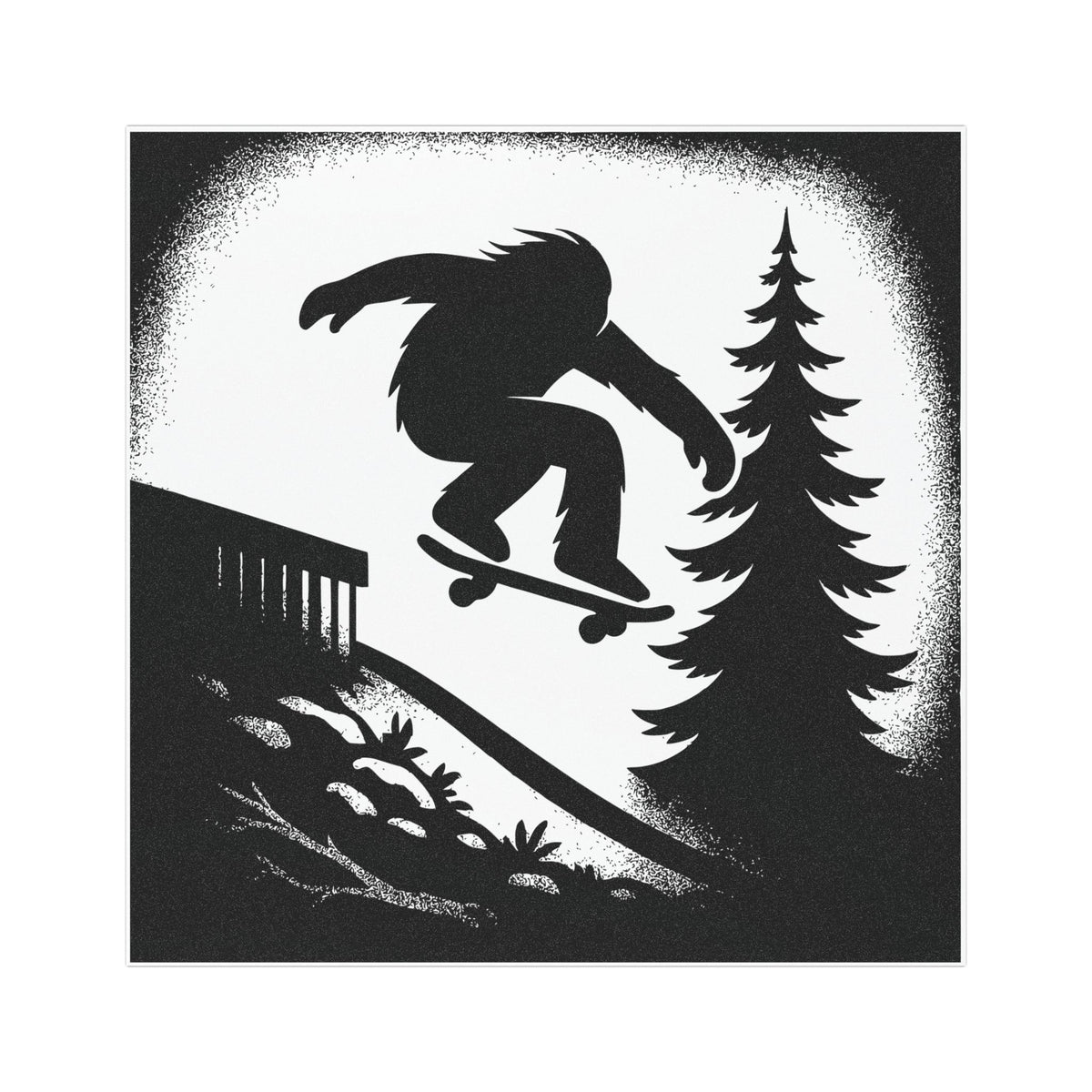Bigfoot Skate Gap - Car Magnets