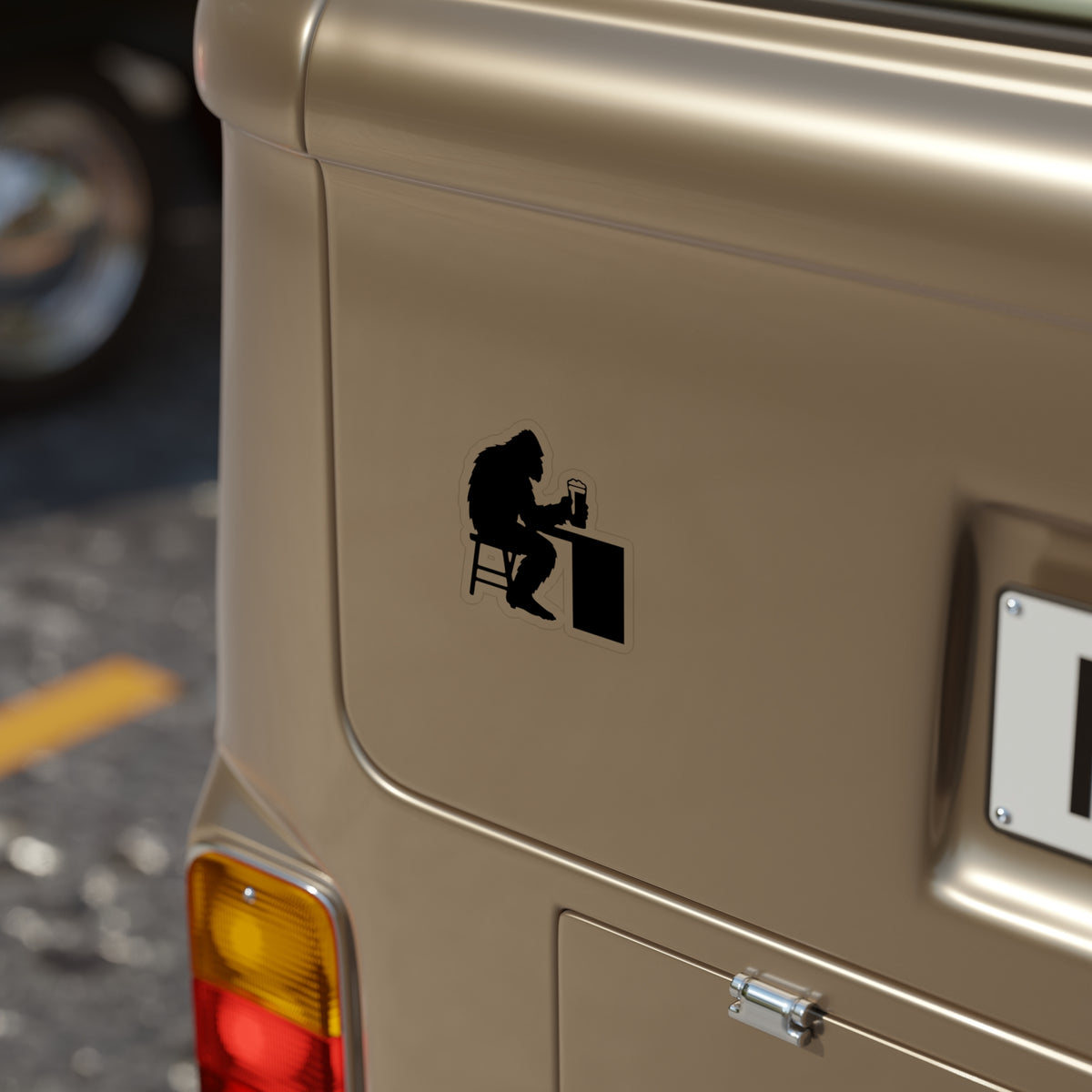 Bigfoot Beer Die-Cut Outdoor Stickers - Fun Sasquatch Beer Design, Perfect for Cars, Laptops, Water Bottles, Gifts, Outdoor Adventures